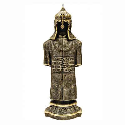 Zırh Cevşen Dualı Biblo - Gold Renk 10 cm x 29 cm 